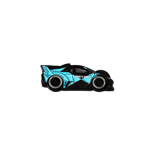 Leen Customs Pin Badge LB-Silhouette WORKS MURCIELAGO GT Evo SKYBLUE / BLACK