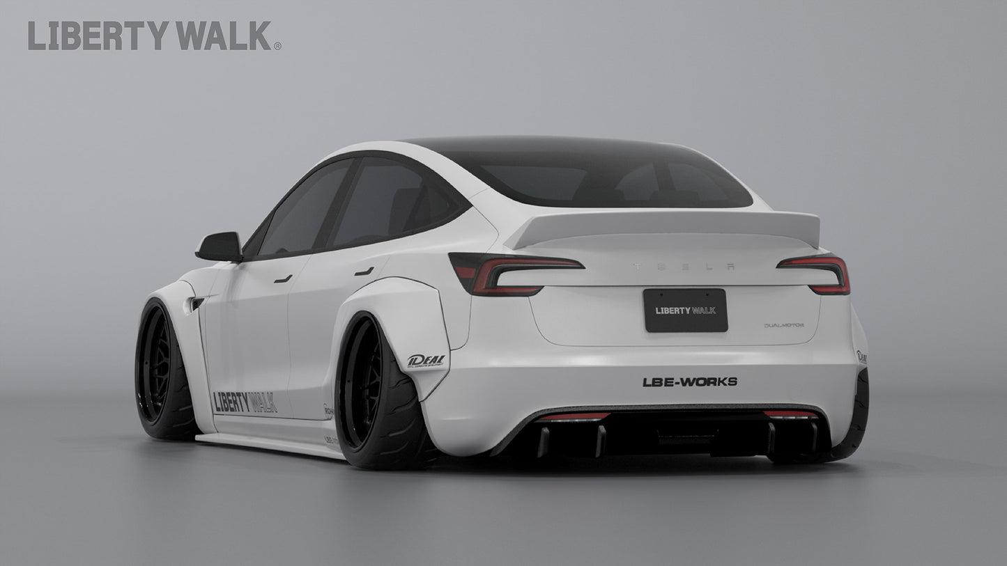 LB-E-WORKS TESLA Model 3 complete body kit ver.2 (FRP)