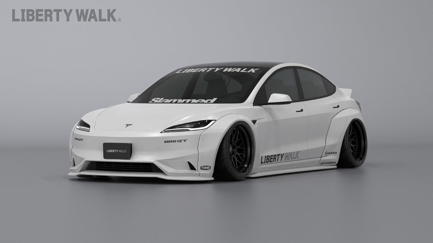 LB-E-WORKS TESLA Model 3 complete body kit ver.2 (FRP)