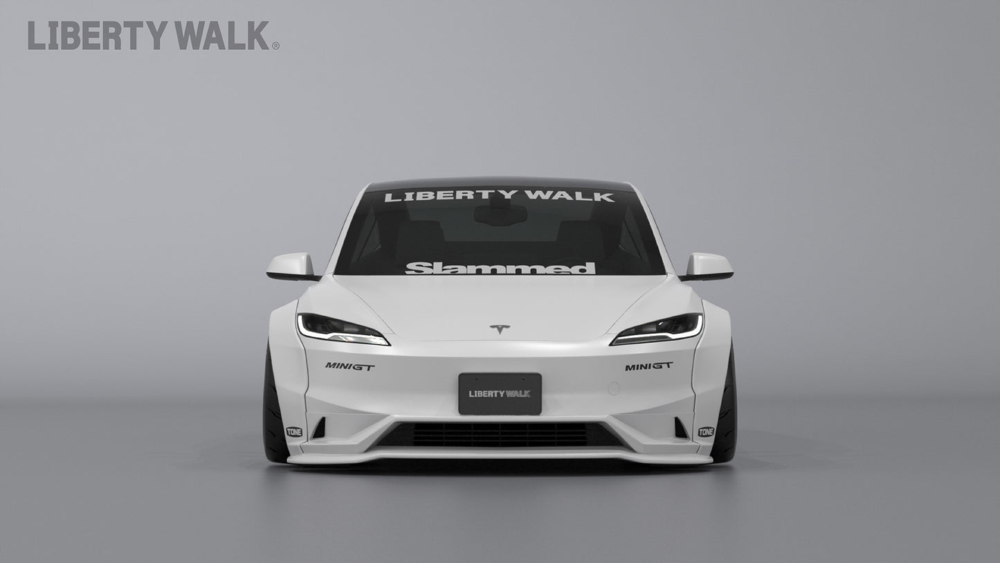 LB-E-WORKS TESLA Model 3 complete body kit ver.2 (FRP)