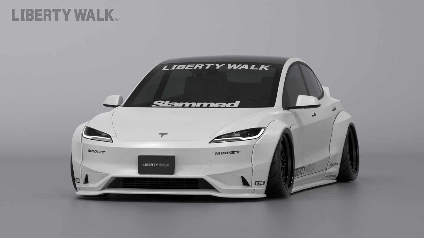 LB-E-WORKS TESLA Model 3 complete body kit ver.2 (FRP)