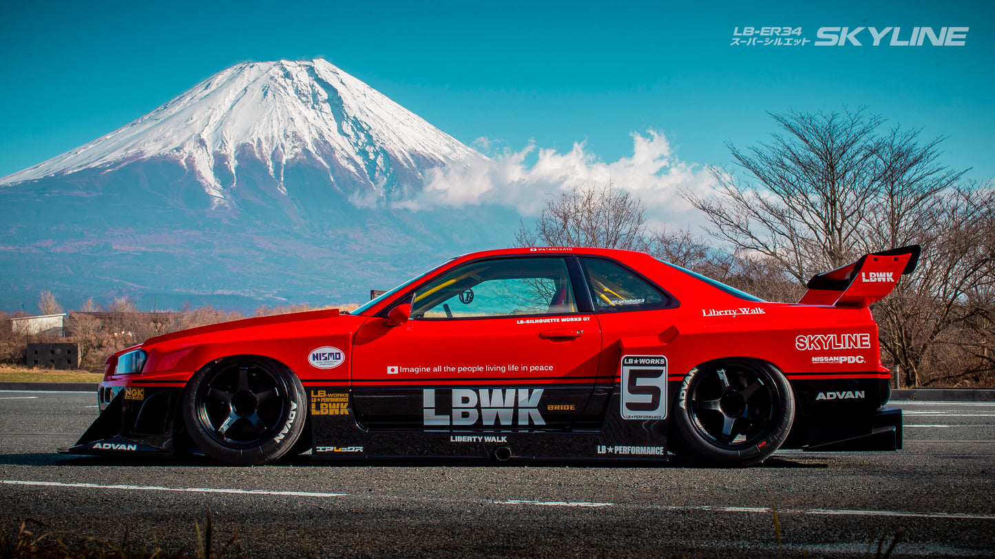 LB-ER34 Super Silhouette SKYLINE complete body Kit 【Limited】